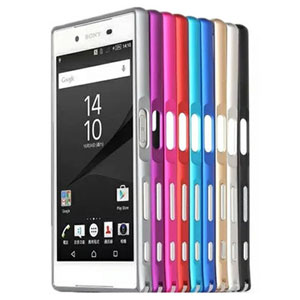 Rakuten - [送料無料] Sony Xperia Z5 Premium SO-03H ケース アルミバンパー 金属 フレーム 衝撃吸収 スリム 軽量 耐衝撃 エクスペリアZ5 プレミアム SO-03H スマホケース カバー 互換品
