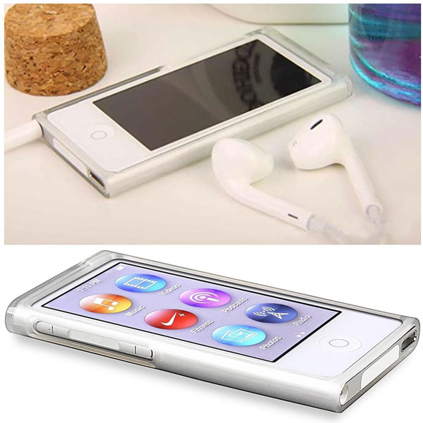 [送料無料] iPod nano 第7世代 ケース ハードタイプ クリア 透明 衝撃吸収 キズ防止 汚れ防止 A1446 2012年 2015年 モデル 対応 アイポッド ナノ 7G 保護カバー 互換品 汎用パーツ アクセサリー 2