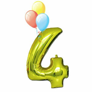 [送料無料]ナンバーバルーン[お誕生日や記念日の演出に♪]数字 風船 ナンバー バルーン 誕生日 バースデー 記念日 サプライズ イベント デコレーション 雑貨 メッセージ ギフト 長寿祝い 古希/喜寿/傘寿/米寿/卒寿/白寿 約40cm（数字0〜9)