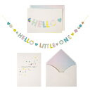 【MERIMERI】ギフトカード　ベビーシャワー　出産祝い　HELLO LITTLE ONE　メッセージガーランドのついたギフトカード