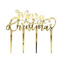 P10倍!【GingerRay】ロンドンから届いた MERRY CHRISTMAS ケーキトッパー ゴールド ピック
