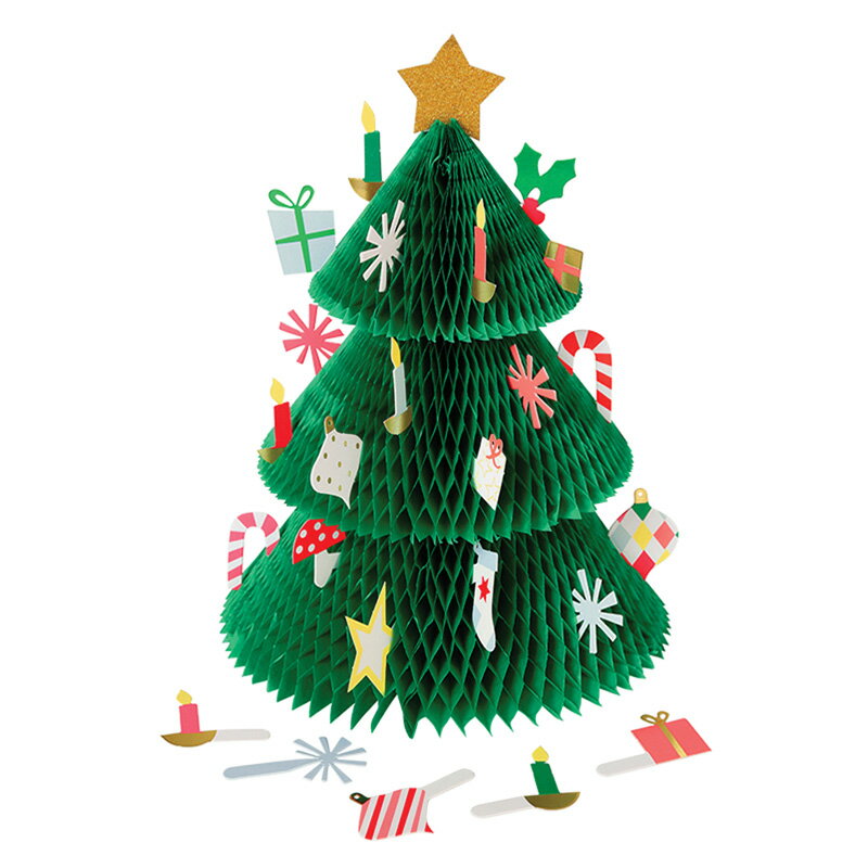 【merimeri christmas】毎日ひとつづつオーナメントを飾る　クリスマスツリー　アドヴェントカレンダー