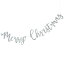 ★メール便送料無料!ロンドンから届いたMERRY CHRISTMAS ウッドスクリプトガーランド シルバーグリッター クリスマス ラメ ショーウィンドー 展示 デコレーション 記念撮影 1,320円