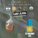 お試し ＼ Candy Jojoba miniサイズ ／ ホホバオイル オーガニック ゴールデン 無添加 3ml ヘアオイル イスラエル産 非加熱 未精製 乾..