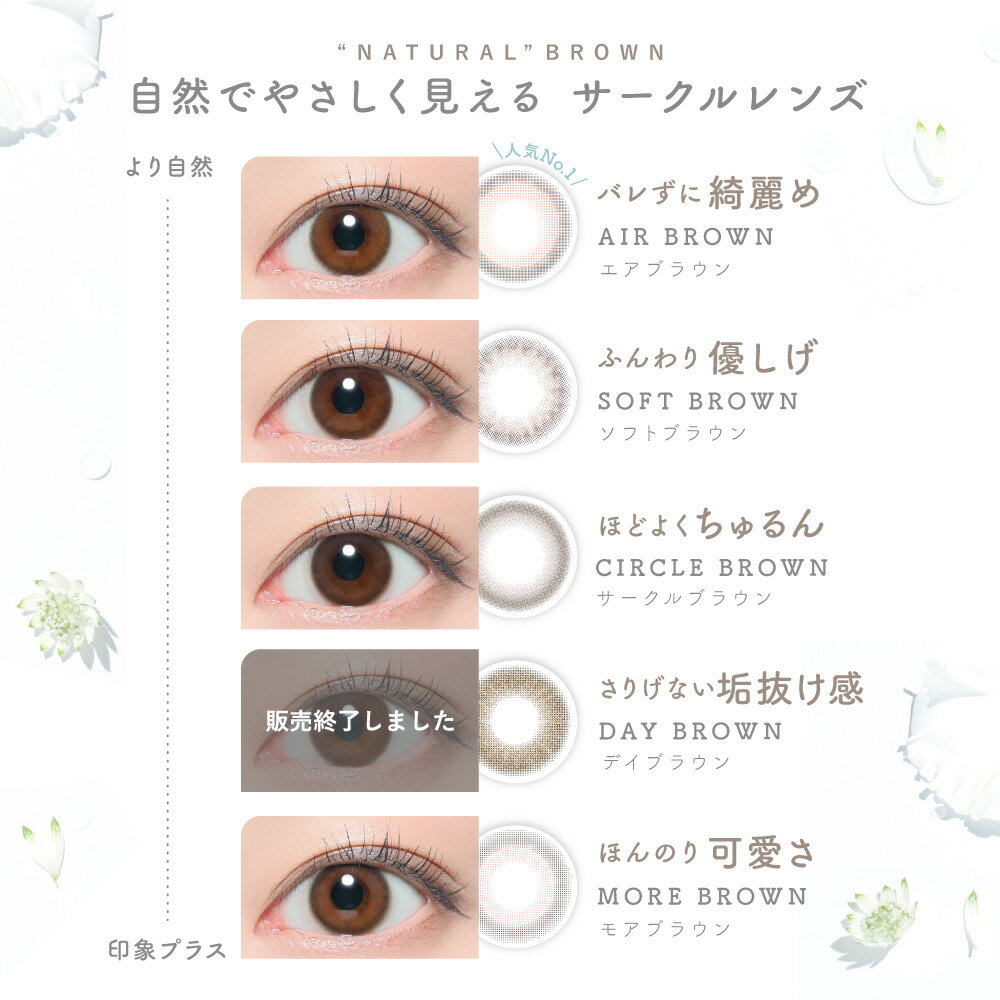 【2箱購入で1,100円割引】ブルーライトカット カラコン サークルレンズ 度あり 度...