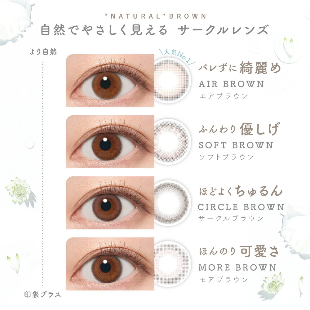 ブルーライトカット カラコン ワンデー サークルレンズ【2箱購入で1,100円割引】 P...