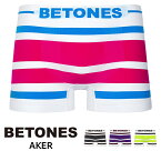 BETONES ビトーンズ ボクサーパンツ メンズ AKER / BLACK AKER シームレス フリーサイズ 下着 B001 BAK001