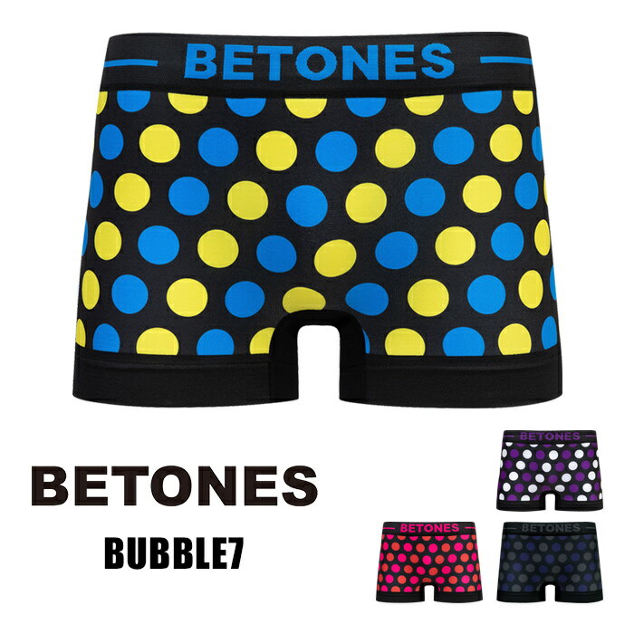 BETONES ビトーンズ ボクサーパンツ メンズ BUBBLE7 シームレス フリーサイズ 下着 TA007