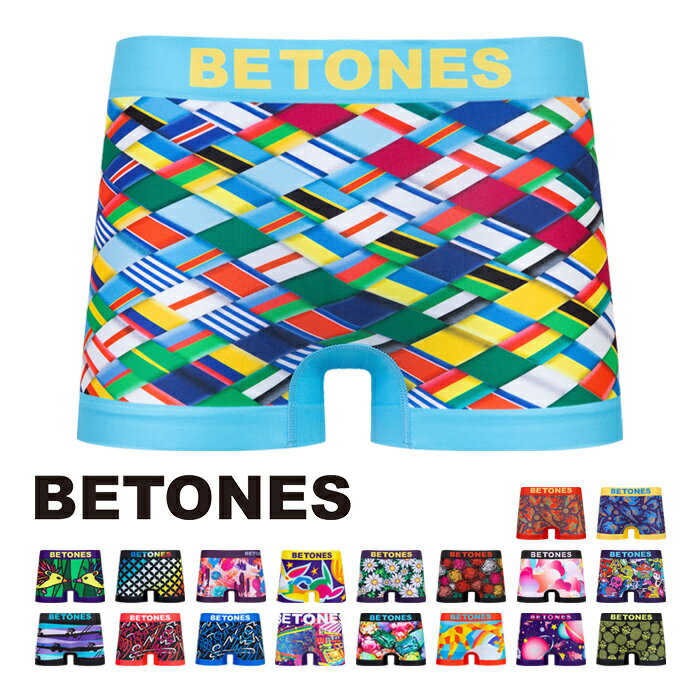 【5/30新作3型入荷】 BETONES ビトーンズ ボクサーパンツ メンズ シームレス フリーサイズ 下着