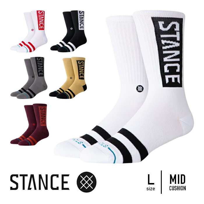 STANCE スタンス ソックス メンズ OG クルー 靴下 M556D17OGG