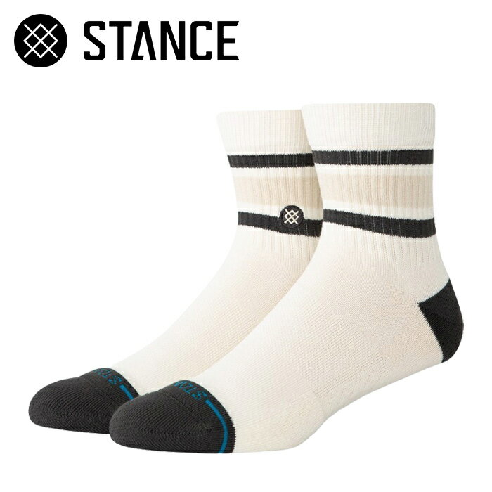 【新作】 STANCE SOCKS スタンス ソックス BOYD QTR クォーター メンズ 男性 靴下 おしゃれ ハーフ丈 ライン ストリート A356A23BOY