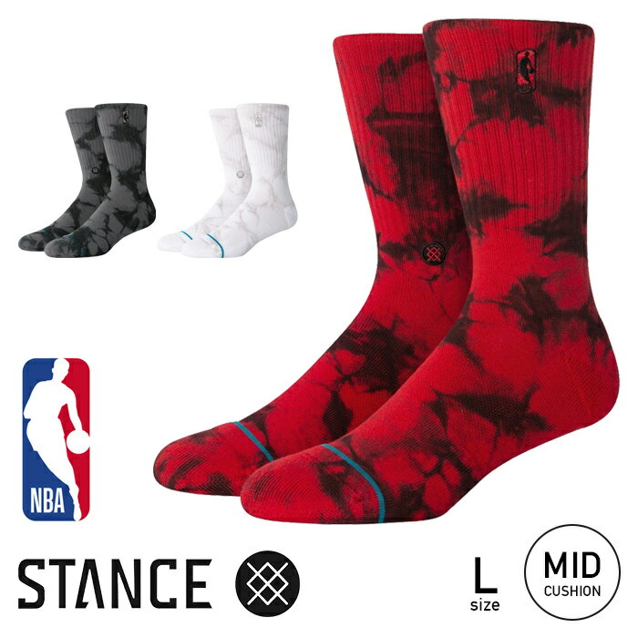 STANCE スタンス ソックス メンズ NBA LOGOMAN DYE クルー 靴下 A556C22NBA