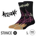 STANCE スタンス ソックス メンズ WELCOME SKELLY / WELCOME WILBUR ウェルカム コラボ 靴下