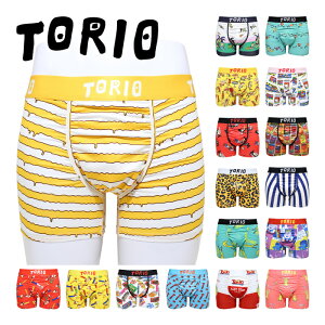 TORIO トリオ ボクサーパンツ メンズ ポケット付き アンダーウェア 男性 下着 おしゃれ かっこいい かわいい 可愛い ツルツル 派手 柄 XL おもしろ ブランド プレゼント ギフト