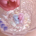 ミニフルキュービック蝶パーツ 蝶パーツ 春ネイル セルフネイル ネイルパーツ
