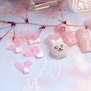 バニーバニーパーツ 4ヶ入 うさぎパーツ ウサギネイル ネイルパーツ かわいいパーツ 韓国ネイル