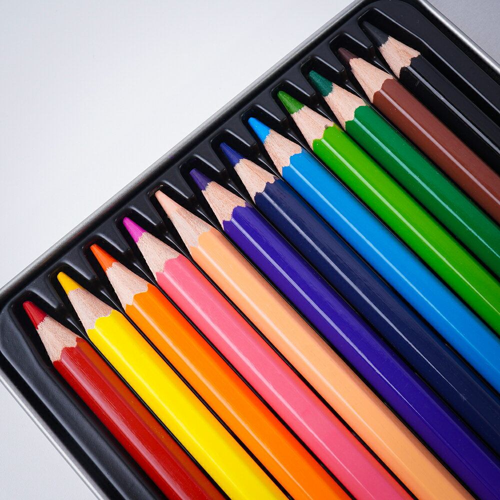 ネイルアート色鉛筆 流星色鉛筆 12色 水彩ネイル ネイルツール ネイル用品 ネイルブラシ