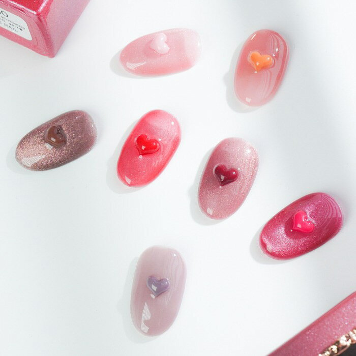 ドキドキハートミックス 10個入り セット ネイル晋州女性らしいネイル 韓国ネイル 晋州ネイルアート
