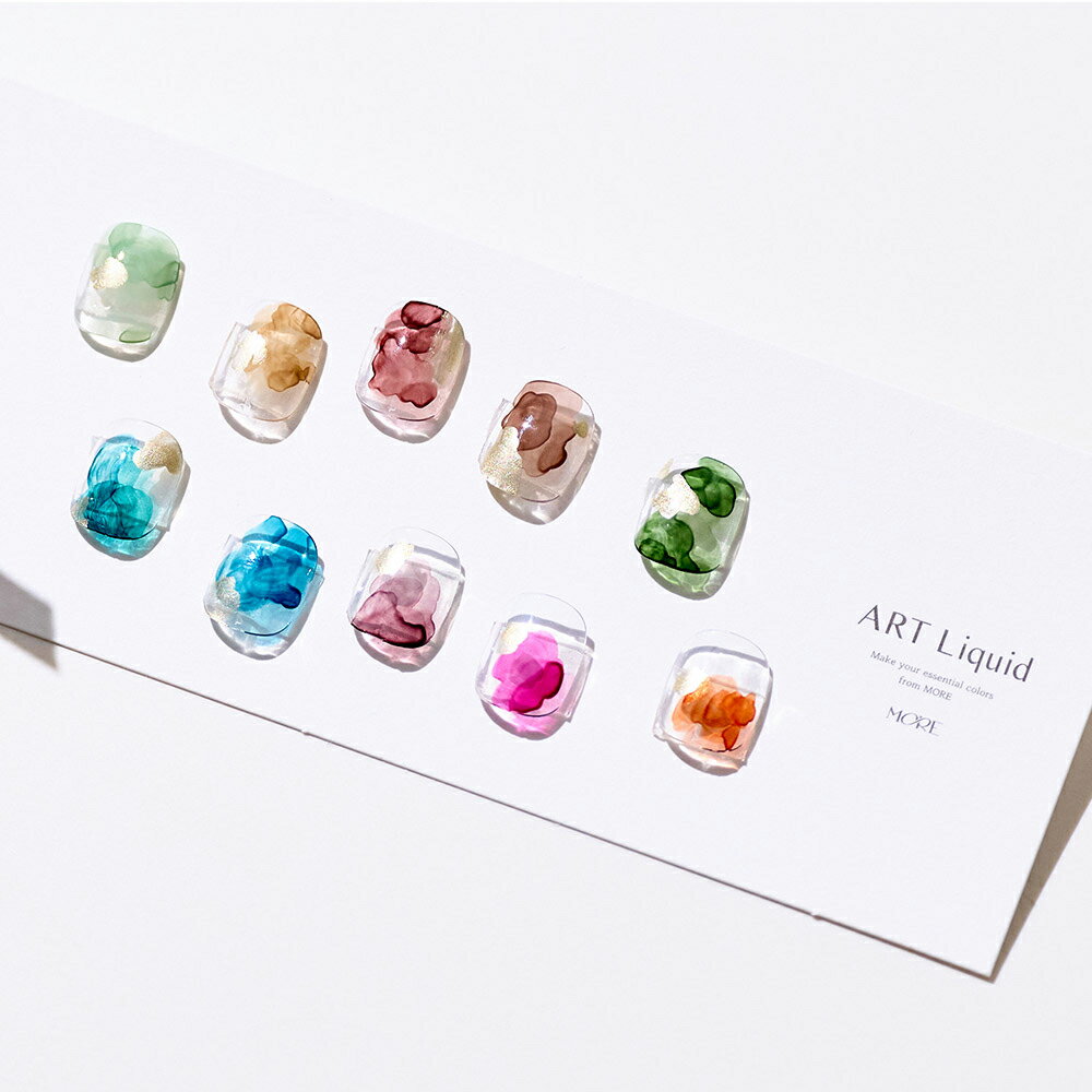 [単品] モアジェル アトリキッド 3 10種 インクジェル マグネットジェル ネイル シロップジェル グリッタージェル セルフネイル