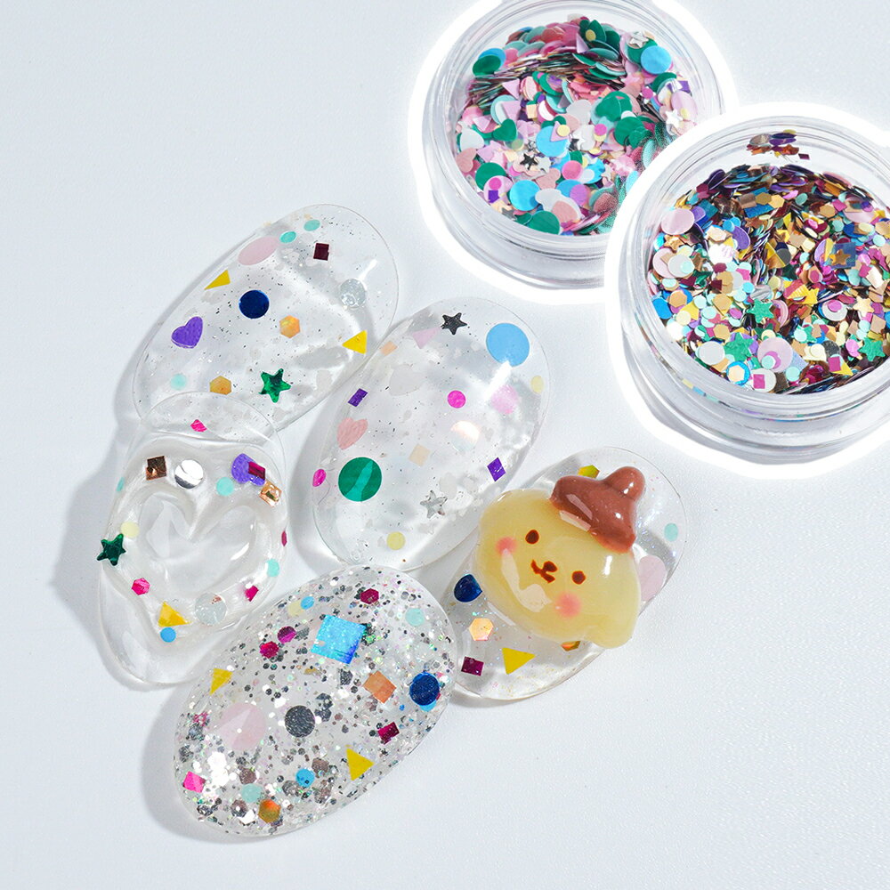 魔性のコンペティグリッター 2種 夏ネイル 海ネイル 夏グリッター 簡単なネイル 韓国ネイル...