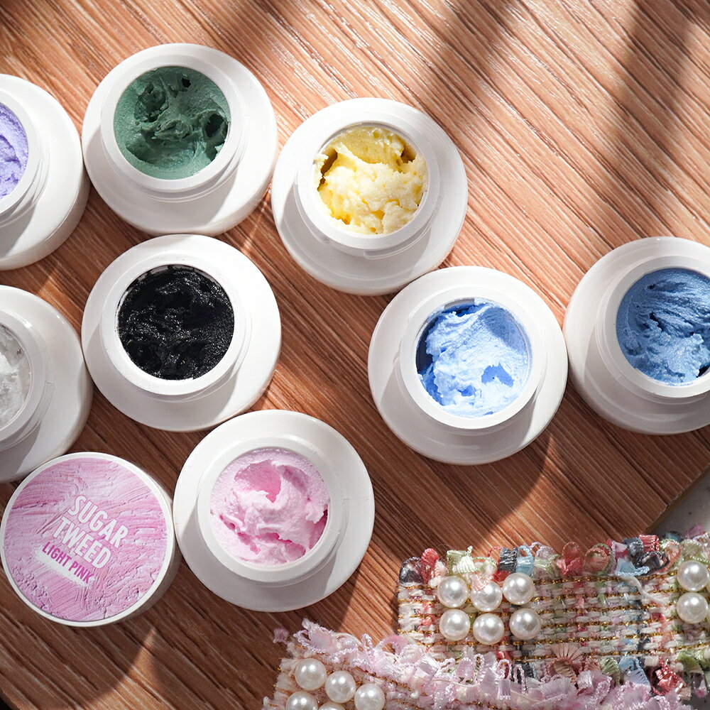 [単品] 自主制作 シュガーツイードジェル 10種 シロップジェル グリッタージェル セルフネイル