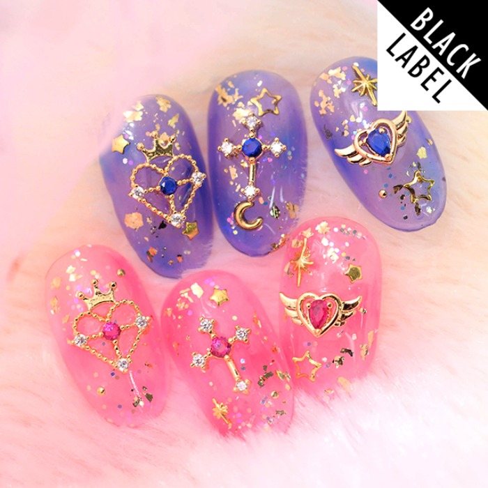 【セルフプロデュース】高品質 プチ セーラームーンコレクション 3種 (2 color) ネイルパーツ デコパーツ ネイルアート 韓国ネイル