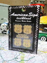 ルート66 ステッカー (マザーロード/州名入り大/ゴールド) アメリカン雑貨 アメリカ雑貨 グッズ