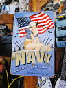 U.S.ヘヴィースチール製サイン U.S.ネイビー join the Navy and see the world