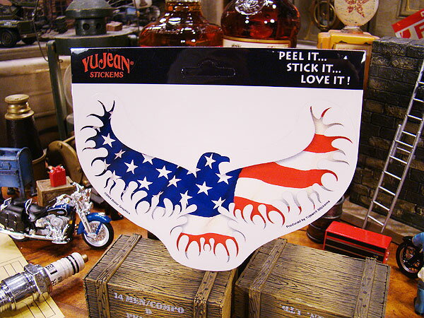 バイカーズ ステッカー （Eagle Flag） アメリカン雑貨 アメリカ雑貨 グッズ