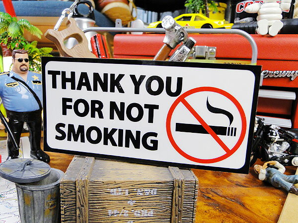 U.S.パブリックサインステッカー (禁煙ご協力ありがとうございます) アメリカン雑貨 アメリカ雑貨 グッズ