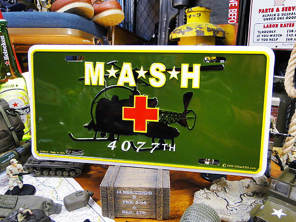 マッシュ　ミリタリーライセンスプレート　アメリカン雑貨　アメリカ雑貨　ミリタリーグッズ　ミリタリ..