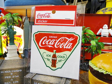 コカ・コーラブランド アドバタイジングステッカー（BA3） ■ コカコーラグッズ アメリカ 雑貨 グッズ Coca-Cola アメリカン雑貨 こだわり派が夢中になる！アメリカ雑貨屋 テーマパーク ステッカー アメリカン スーツケース 車 人気 おしゃれ シール かわいい ロゴ