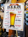 世界の「ビールの注文時のセリフ」を集めた ブリキ看板 アメリカン雑貨 アメリカ雑貨 グッズ