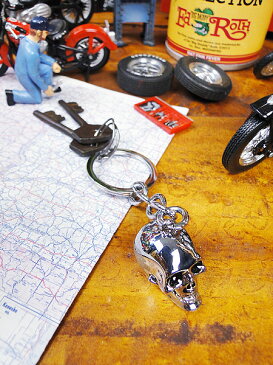 ハーレーダビッドソンのメタルスカルキーリング ■ アメリカ雑貨 アメリカン雑貨 アメリカ 雑貨 キーホルダー おしゃれ メンズ キーリング 鍵 人気のアメリカ雑貨屋 ブランド かわいい ファッション 小物 ロゴ harley davidson ハーレー ダビッドソン キーリング