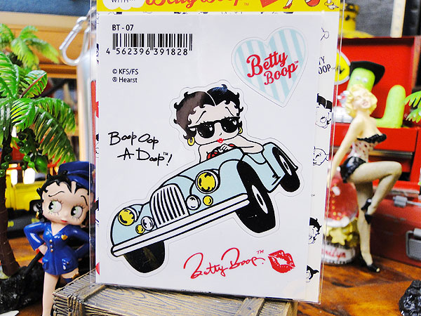 ベティ・ブープ　ミニステッカー　（ドライビングベティ）　アメリカン雑貨　アメ...