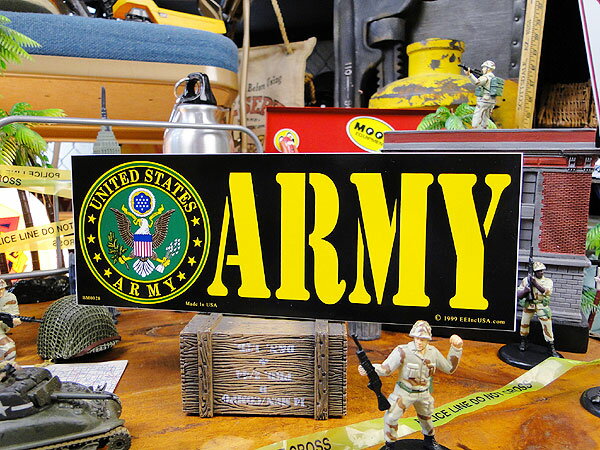 ミリタリーバンパーステッカー （U.S.アーミー） アメリカン雑貨 アメリカ雑貨 ミリタリーグッズ ミリタリー雑貨 サバイバルゲーム サバゲー おしゃれ かっこいい ショップインテリア
