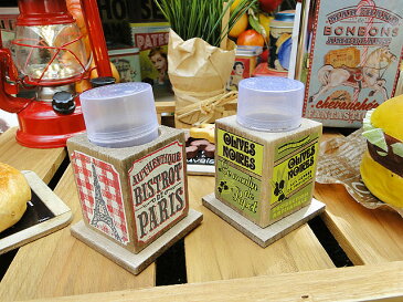 フレンチアメリカンの爪楊枝ホルダー(レッド) ■ アメリカ雑貨 アメリカン雑貨 インテリア 雑貨 人気 おしゃれ 通販 カントリー雑貨 キッチン ナチュラル