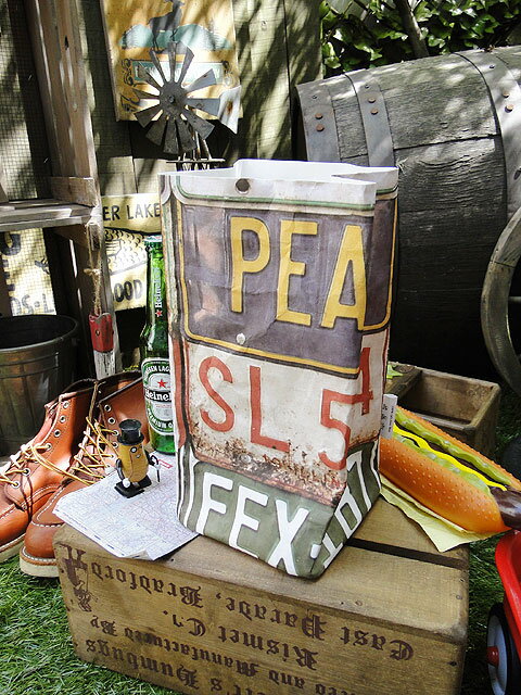 セルロースファイバー　ランチバッグ　（ナンバープレート）　アメリカン雑貨　アメリカ雑貨　グッズ