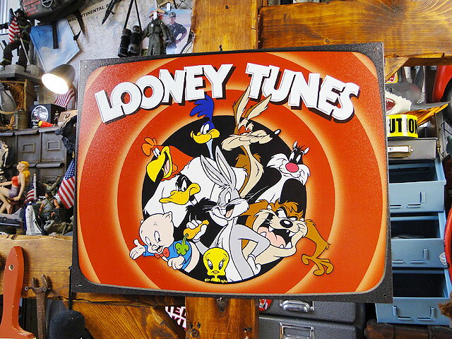ルーニー・テューンズ　ブリキ看板　オールスター　アメリカン雑貨　アメリカ雑貨　グッズのサムネイル