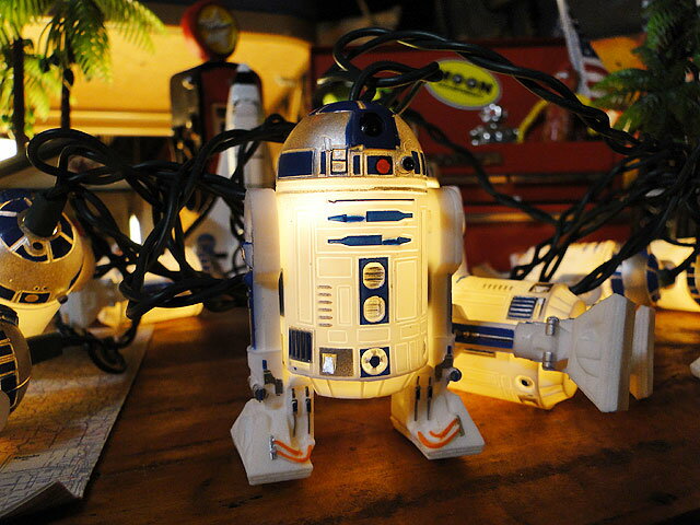 スターウォーズ R2-D2の10連パーティーライト ■ アメリカ雑貨 アメリカン雑貨 スターウォーズ グッズ プレゼント フィギュア おしゃれ 北欧 かわいい アメキャラ アメコミ 照明 インテリア