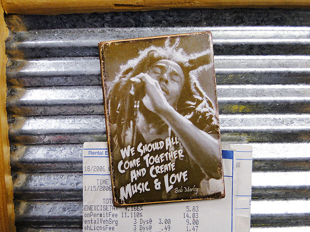 ミュージシャン＆映画スター　マグネットシート　（ボブ・マーリー/ミュージック＆ラブ）　アメリカン..