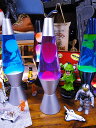 Lava Lamp社 ラバライト 正規品 ラバランプ 本体:シルバー （ピンク/パープル）