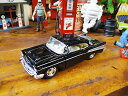 1957年 シボレー ベルエア ダイキャストミニカー 1/40スケール (ブラック) アメリカン雑貨 アメリカ雑貨 モデルカー ジオラマ グッズ