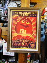 ポスターフレーム (m&m's/レッド) ポスター&木製フレームのセット アメリカン雑貨 アメリカ雑貨 グッズ