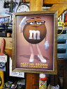 ポスターフレーム (m&m's/ブラウン) ポスター&木製フレームのセット アメリカン雑貨 アメリカ雑貨 グッズ