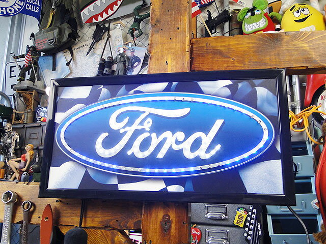 フォード　LEDドットサイン　看板　アメリカン雑貨　アメリカ雑貨　グッズ