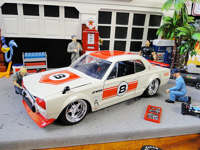 Jada 1971年 ニッサン スカイラインGT-R ハコスカ KPGC10 ダイキャストミニカー 1/24スケール オレンジ 