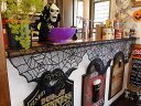 【即納】【在庫あり】ハロウィン レースドレープ (ブラック) アメリカン雑貨 アメリカ雑貨 グッズ