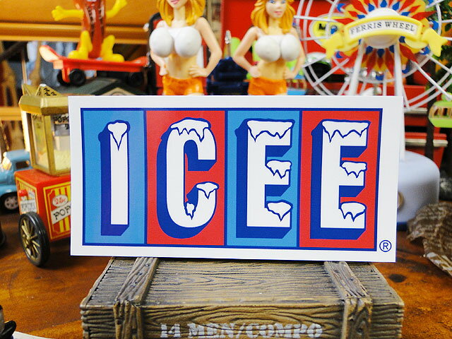 樂天商城 - アイシー　オフィシャルステッカー　（アイシーロゴ）　アメリカン雑貨　アメリカ雑貨　グッズ