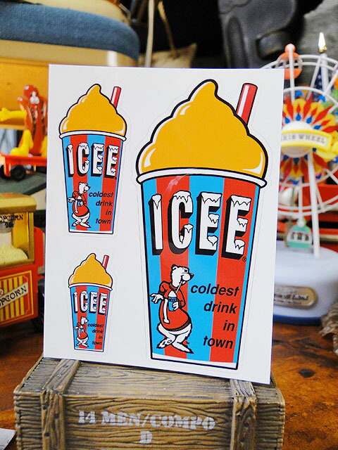 アイシー オフィシャルステッカー （フローズン/オレンジ） アメリカン雑貨 アメリカ雑貨 グッズ